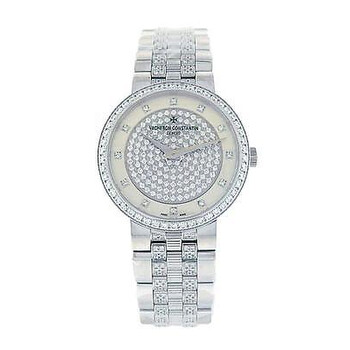 Traditionnelle Diamond Pave Dial Watch 25554Q03G9824