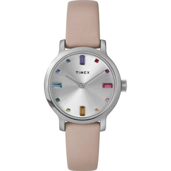 Transcend Quartz Crystal Silver Dial Watch TW2W46200