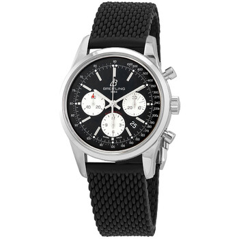 Transocean Chronograph Automatic Black Dial Watch AB0152121B1S1