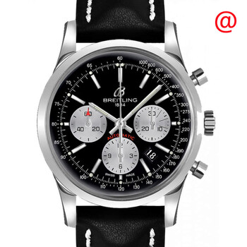 Transocean Chronograph Automatic Chronometer Black Dial Watch AB015212BF26435X