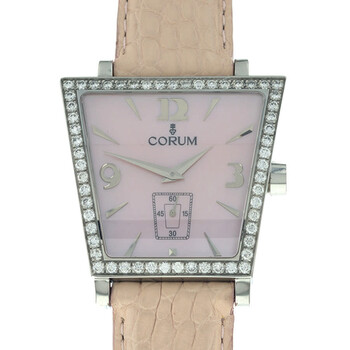 Trapeze Quartz Diamond Pink Dial Watch Z10693745