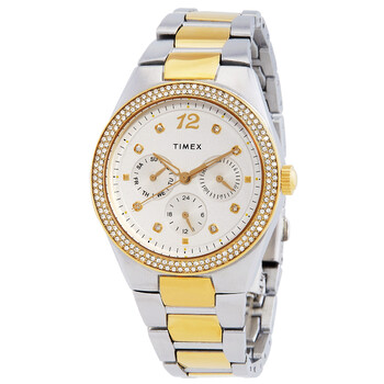 Trend Simone Quartz Crystal White Dial Watch TW2V80300