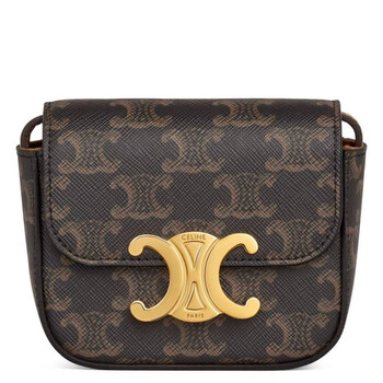 Triomphe Canvas and Calfskin Mini Claude Bag