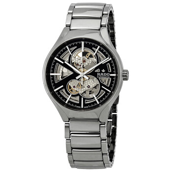 True Automatic Open Heart BlackSkeleton Dial Watch R27510152