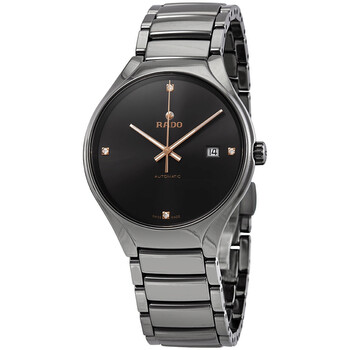 True Grey Diamond Dial Automatic Ceramic Watch R27057712