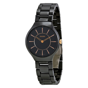 True Thinline Black Ceramic Watch R27742152