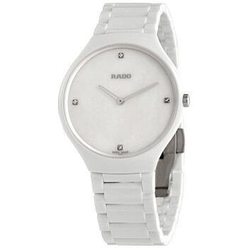 True Thinline Mother of Pearl Dial White Ceramic Watch R27957902