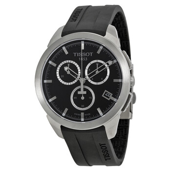 Tsport Titanium Black Dial Rubber Watch T0694174705100
