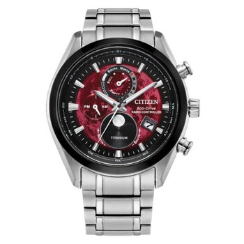 TsukiYomi AT Moon Phase Red Dial Watch BY101855X