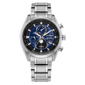 Tsukiyomi AT Perpetual World Time Blue Dial Watch BY101057L