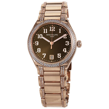 Twenty 4 Automatic Diamond Brown Dial Watch 73001201R010