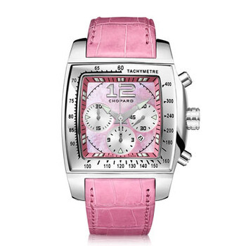Two O Ten Automatic Chronograph Stainless Steel Pink Leather Watch