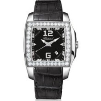 Two o Ten Black Dial Diamond Watch