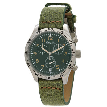 Type 21 Chronograph Green Dial Watch H1821CHALV