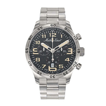 Type 21 Titanium Chronograph Quartz Black Dial Watch H1821CHT3