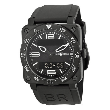 Type Aviation Black Dial Black PVD Watch BR0392AVIACA