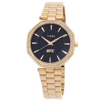 UFC Jewel Quartz Crystal Black Dial Watch TW2V83100