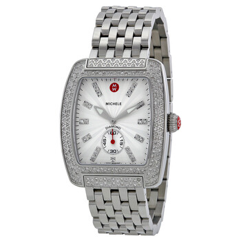 Urban Silver White Dial Stainless Steel Diamond Watch MWW02T000002