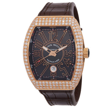 Vanguard Automatic Diamond Black Dial Watch V 41 SC DT D 5N NR 5N