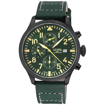 Vaughn Chronograph Automatic ETA 7750 Green Dial Watch