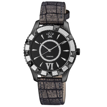 Venice Quartz Black Dial Watch 11713425C