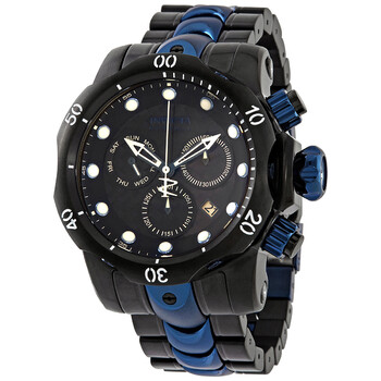 Venom Chronograph Black Carbon Fiber Dial Twotone Watch