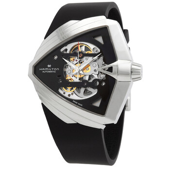 Ventura XXL Skeleton Automatic Black Dial Watch H24625330