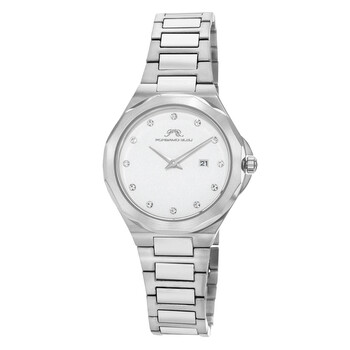Victoria Silvertone Dial Watch 1242AVIS