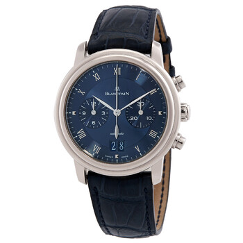 Villeret Chronograph Large Date Automatic Blue Dial Watch 6885154055B