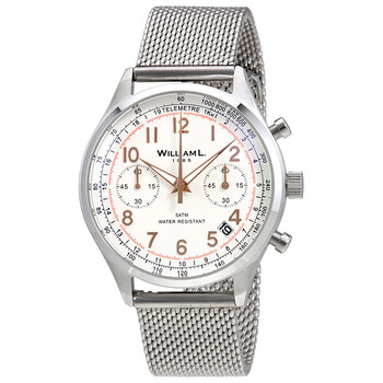Vintage Chronograph White Dial Watch WLAC01BCORMM
