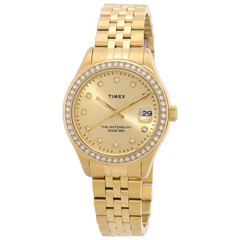 Waterbury Traditional Quartz Crystal Gold Dial Watch TW2U53800