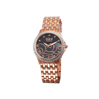 Wave Pattern Quartz Diamond Watch BUR081RG