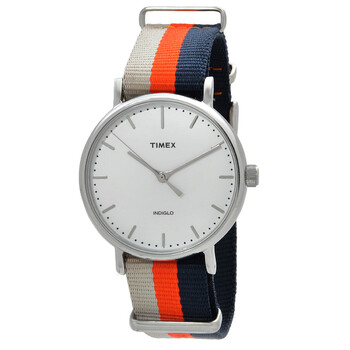 Weekender Fairfield Quartz White Dial Watch TW2P98600