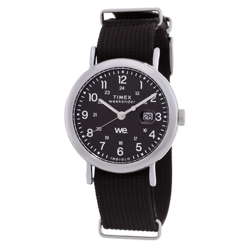 Weekender Quartz Black Dial Watch TW2W86100