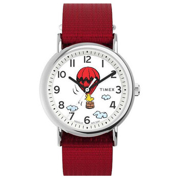 Weekender x Peanuts Ballon Quartz White Dial Watch TW2Y11700