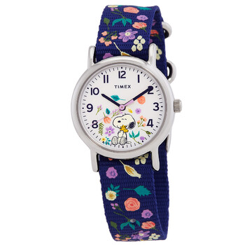 Weekender x Peanuts Quartz White Dial Watch TW2V45900JT