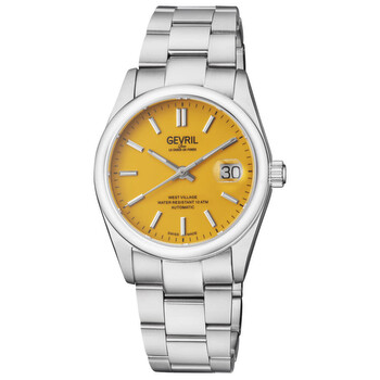 West Village Automatic Orange Dial Watch