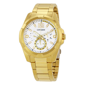 White Dial Gold Tone Watch AG833256A