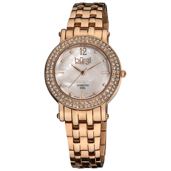 White Mother of Pearl Dial Watch BUR079RG