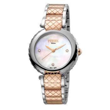 White Mother of Pearl Dial Watch FM1L099M0091