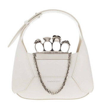 White The Jewelled Hobo Mini Bag