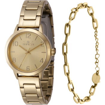 Wildflower Quartz Gold Dial Watch 47271 With Bracelet