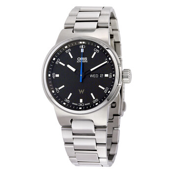 Williams F1 Team Day Date Automatic Black Dial Stainless Steel Watch 01 735 7716 415407 8 24