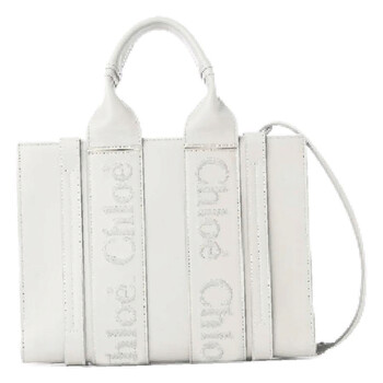 Woody Leather Small Tote Bag