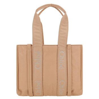 Woody Logo Medium Tote Bag