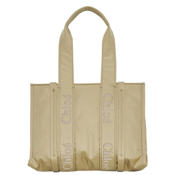Woody Logo Medium Tote Bag
