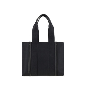 Woody Medium Calf Leather Tote Bags