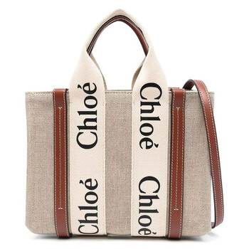 Woody Small Linen Tote Bag