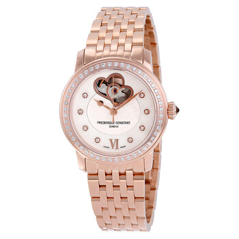 World Heart Federation Mother of Pearl Diamond Watch FC310WHF2PD4B3