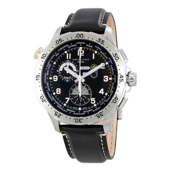 Worldtimer Chronograph Black Dial Watch H76714735